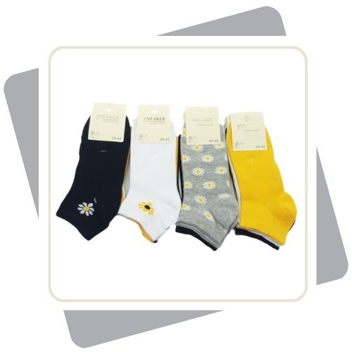 Damen Sneakersocken  / 4 Paar