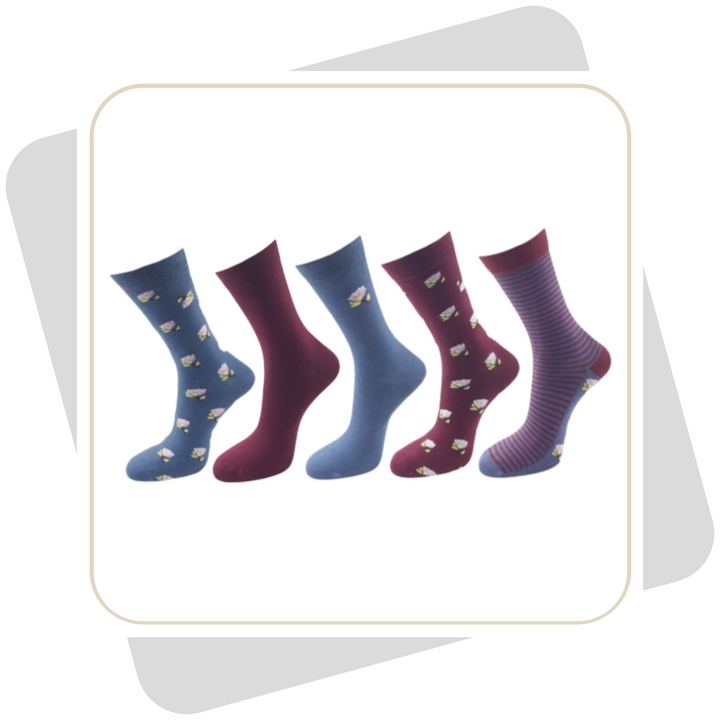 Damen Baumwollsocken / 5 Paar