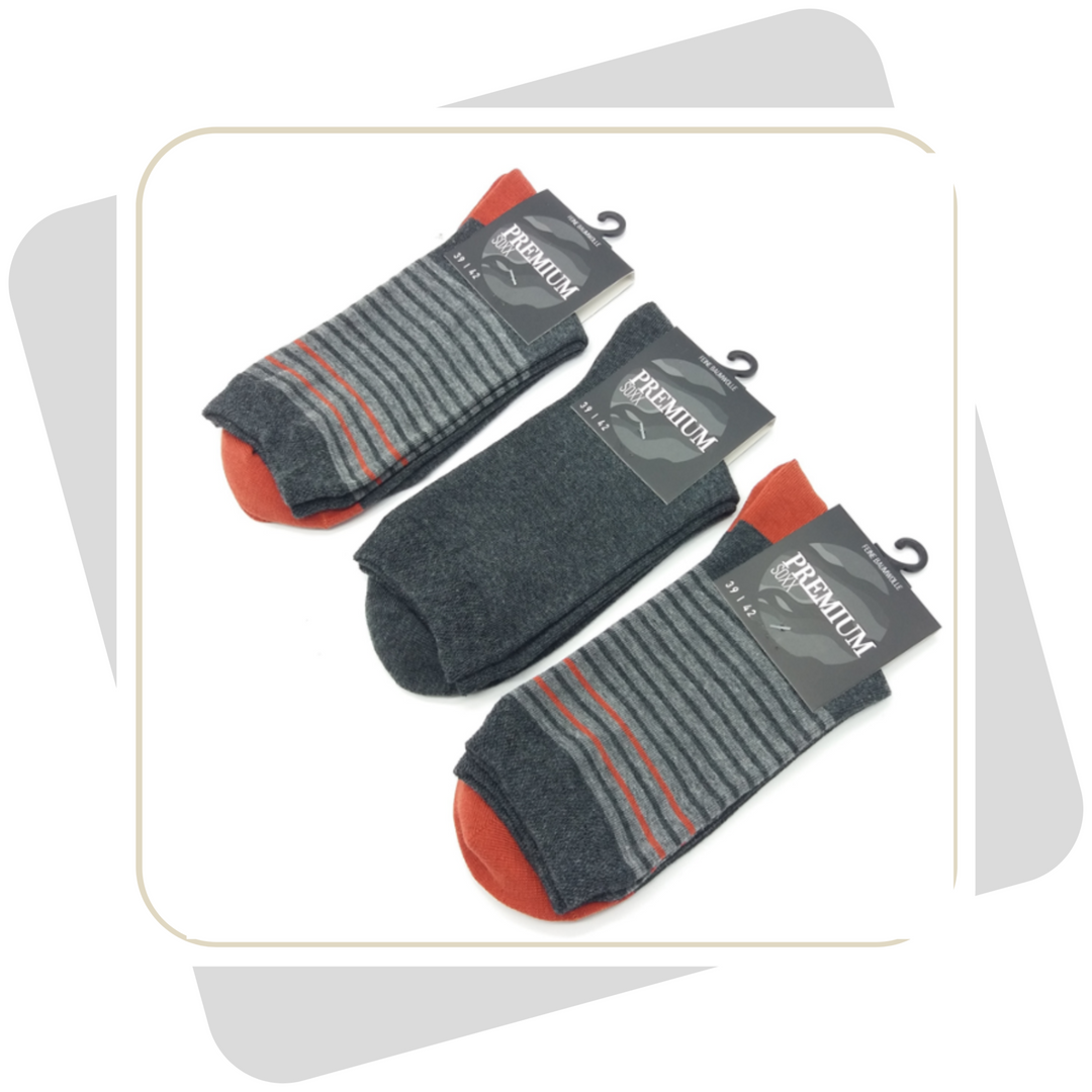 Damen Baumwollsocken / 3 Paar