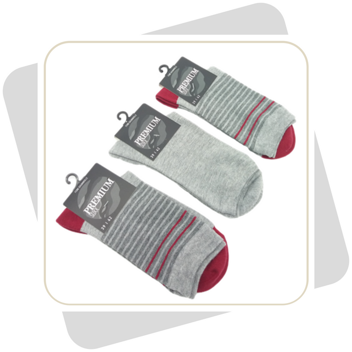 Damen Baumwollsocken / 3 Paar