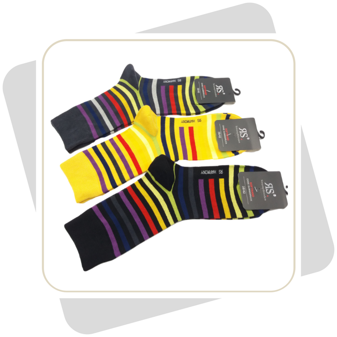 Damen Baumwollsocken / 3 Paar