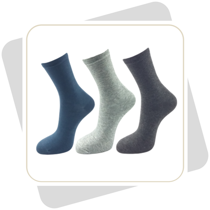 Damen Baumwollsocken mit Viskose / 3 Paar