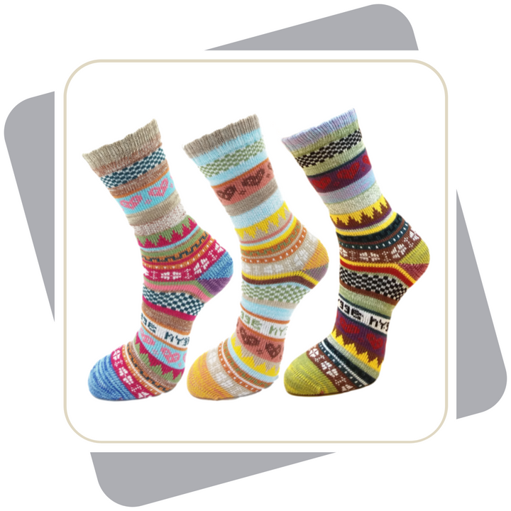 Damen Baumwollsocken, schwere Qualität / 3 Paar