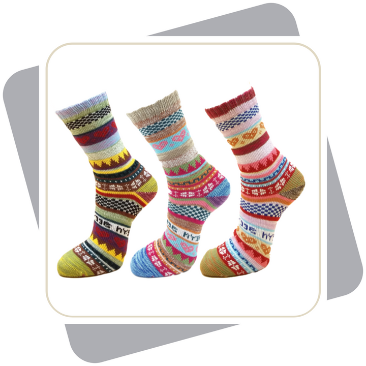 Damen Baumwollsocken, schwere Qualität / 3 Paar