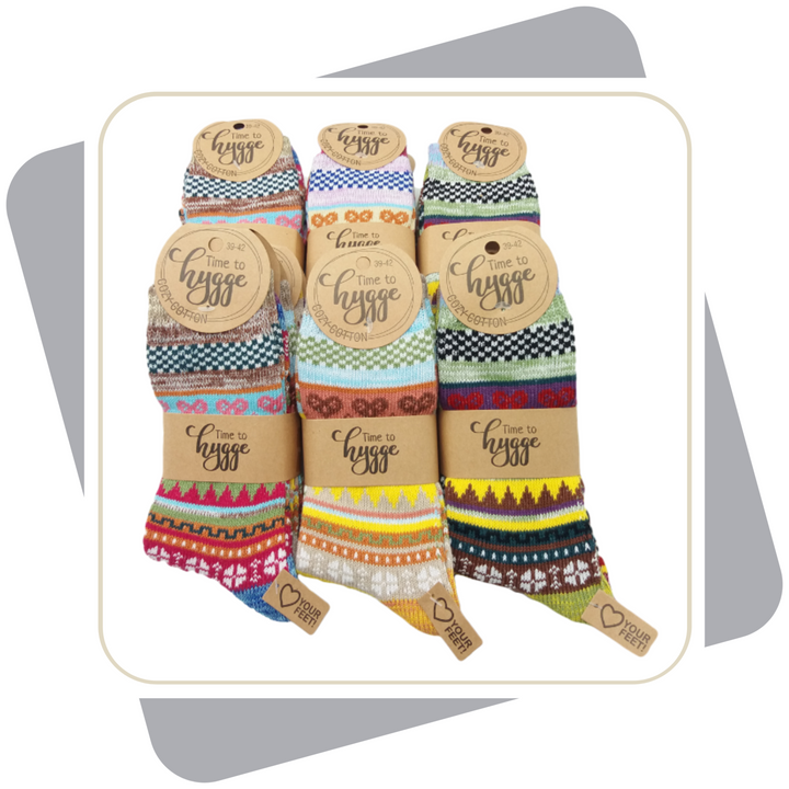 Damen Baumwollsocken, schwere Qualität / 3 Paar