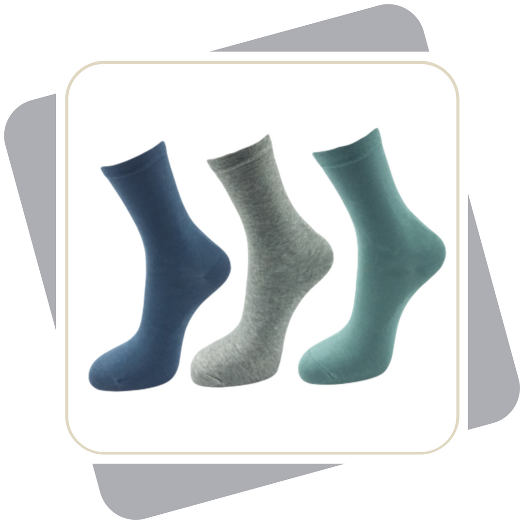 Damen Baumwollsocken mit Viskose / 3 Paar