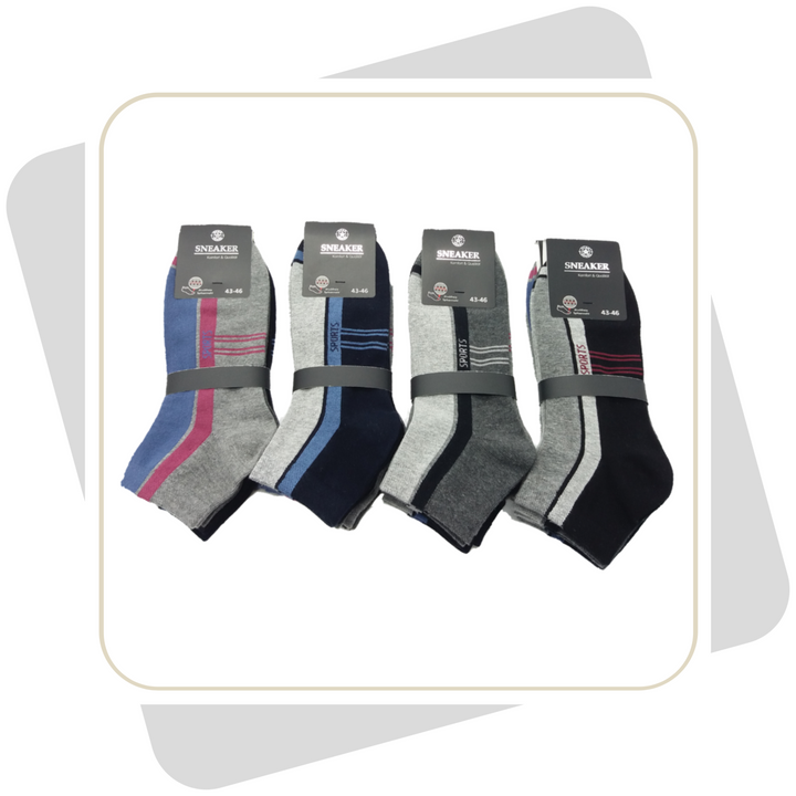 Herren Sneakersocken / 4 Paar