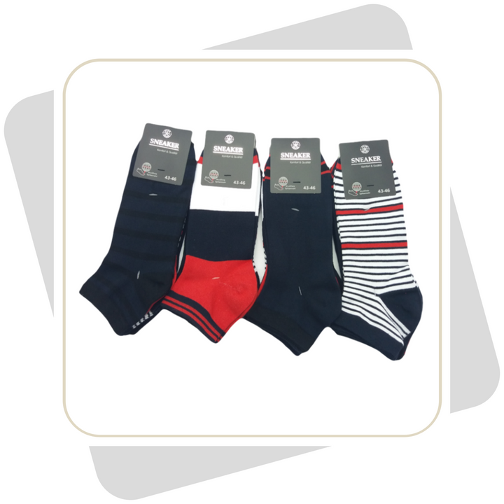 Herren Sneakersocken / 4 Paar