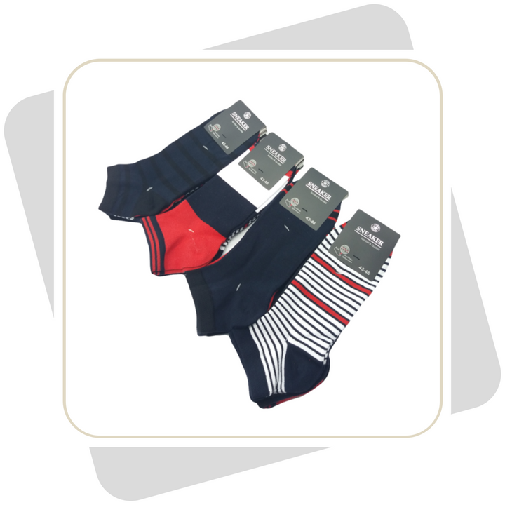 Herren Sneakersocken / 4 Paar