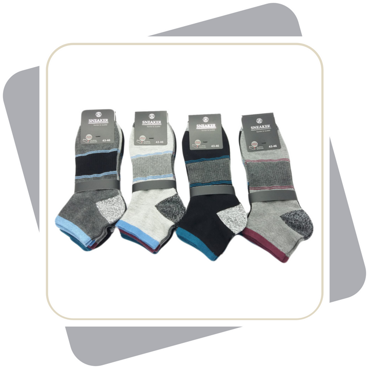 Herren Sneakersocken / 4 Paar