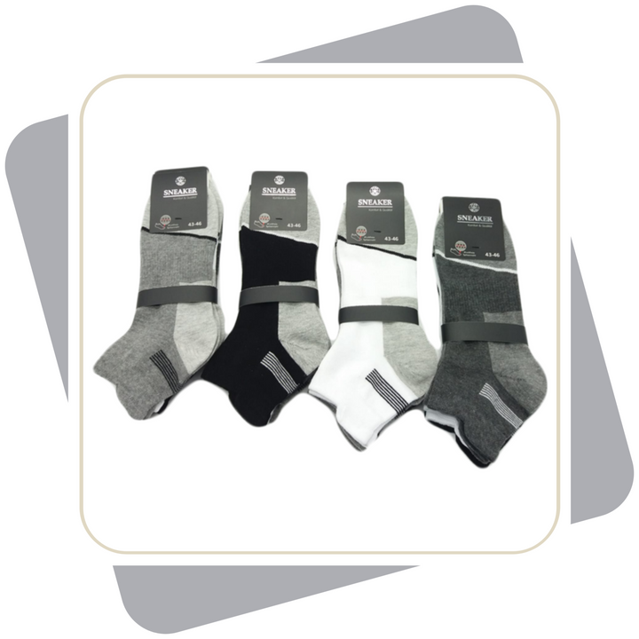 Herren Sneakersocken / 4 Paar