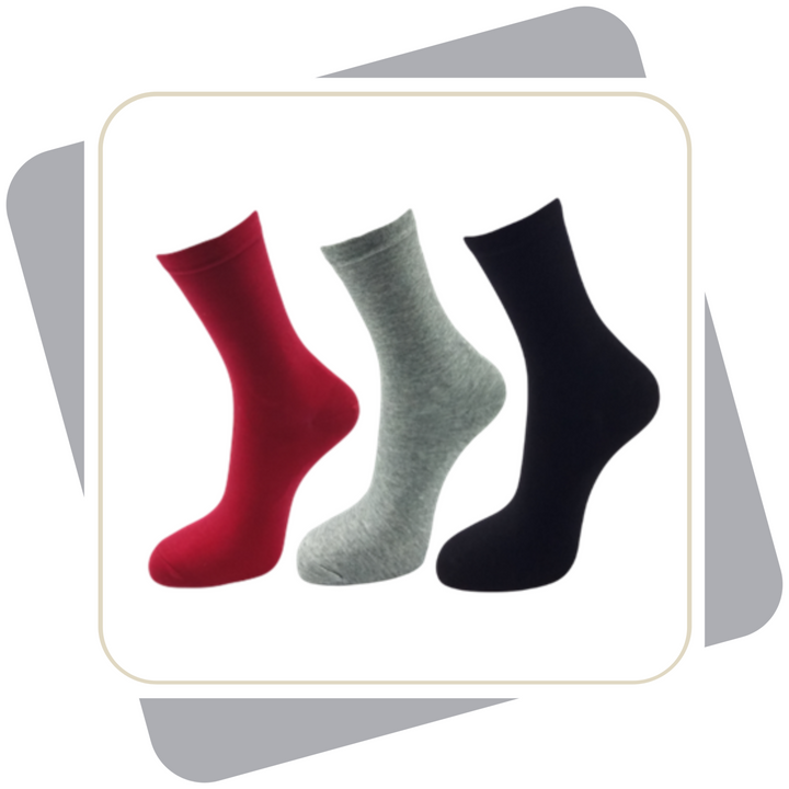 Damen Baumwollsocken mıt Viskose / 3 Paar