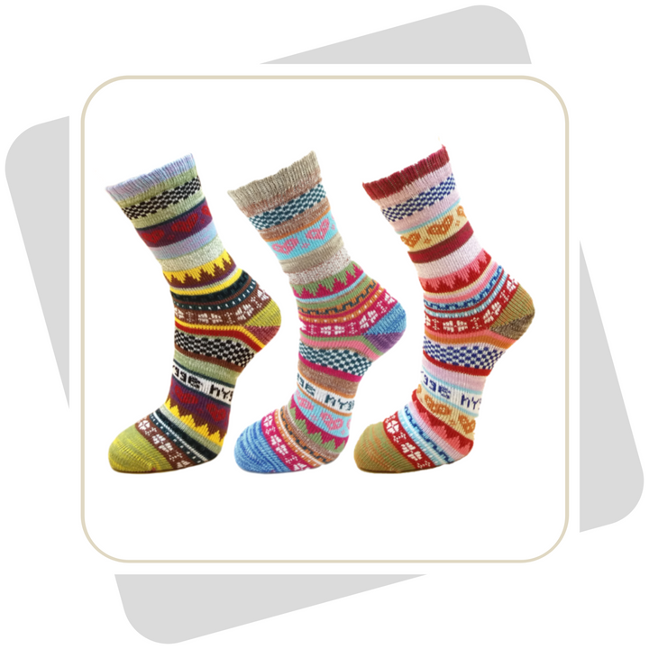 Damen Baumwollsocken, schwere Qualität / 3 Paar