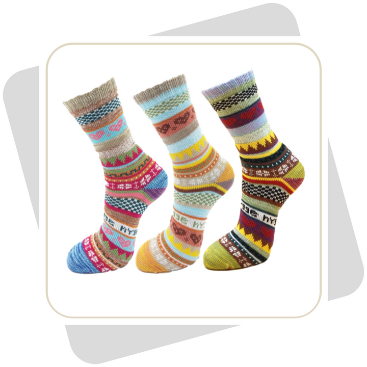 Damen Baumwollsocken, schwere Qualität / 3 Paar