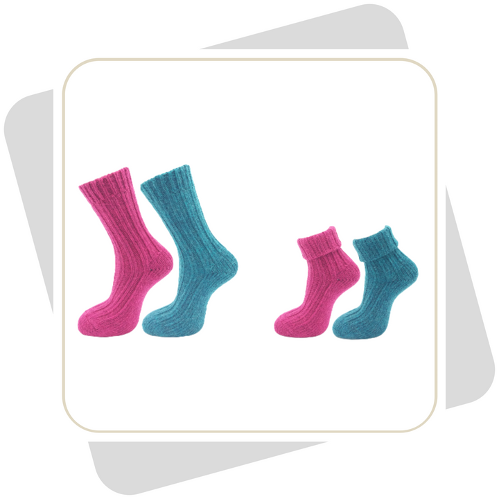 Damen Wollsocken mit Alpakawolle \ 2 Paar