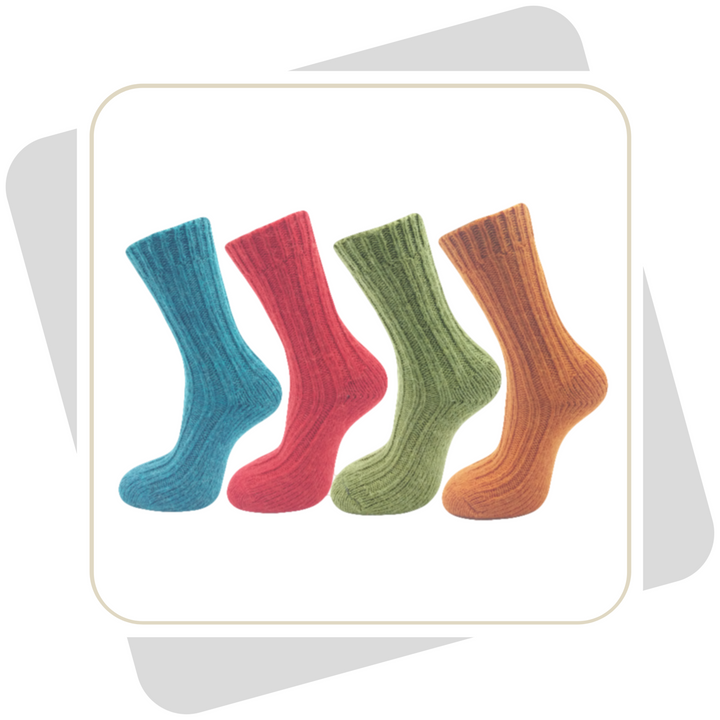 Damen Wollsocken mit Alpakawolle \ 2 Paar