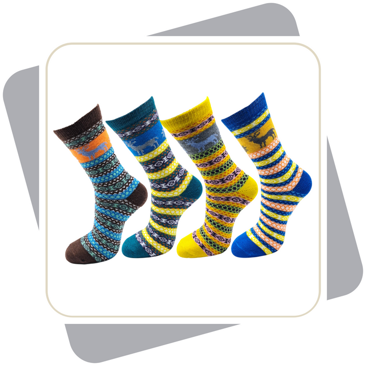 Damen Wollsocken, bunt \ 2 Paar