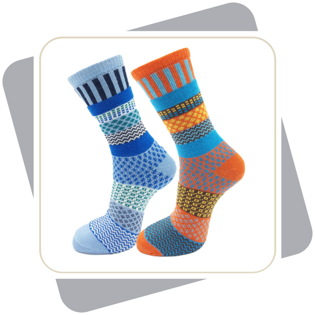 Damen Wollsocken, bunt \ 2 Paar