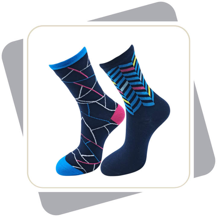 Damen Baumwollsocken, bunt / 2 Paar