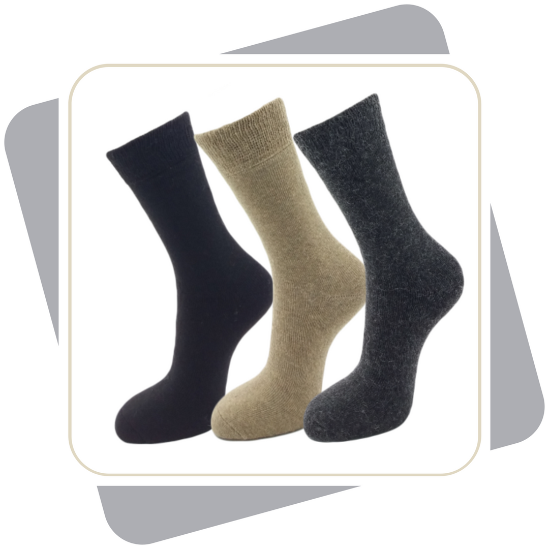 Herrensocken mit Alpaka, dicke Qualität, extra soft /3 Paar