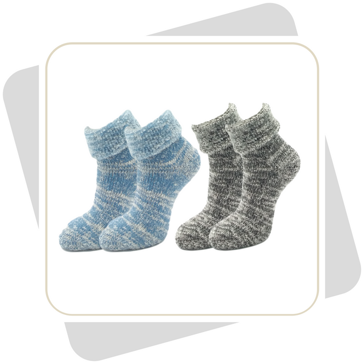 Herren Thermo, Wollsocken, innen geraut mit Umschlag / 1 Paar