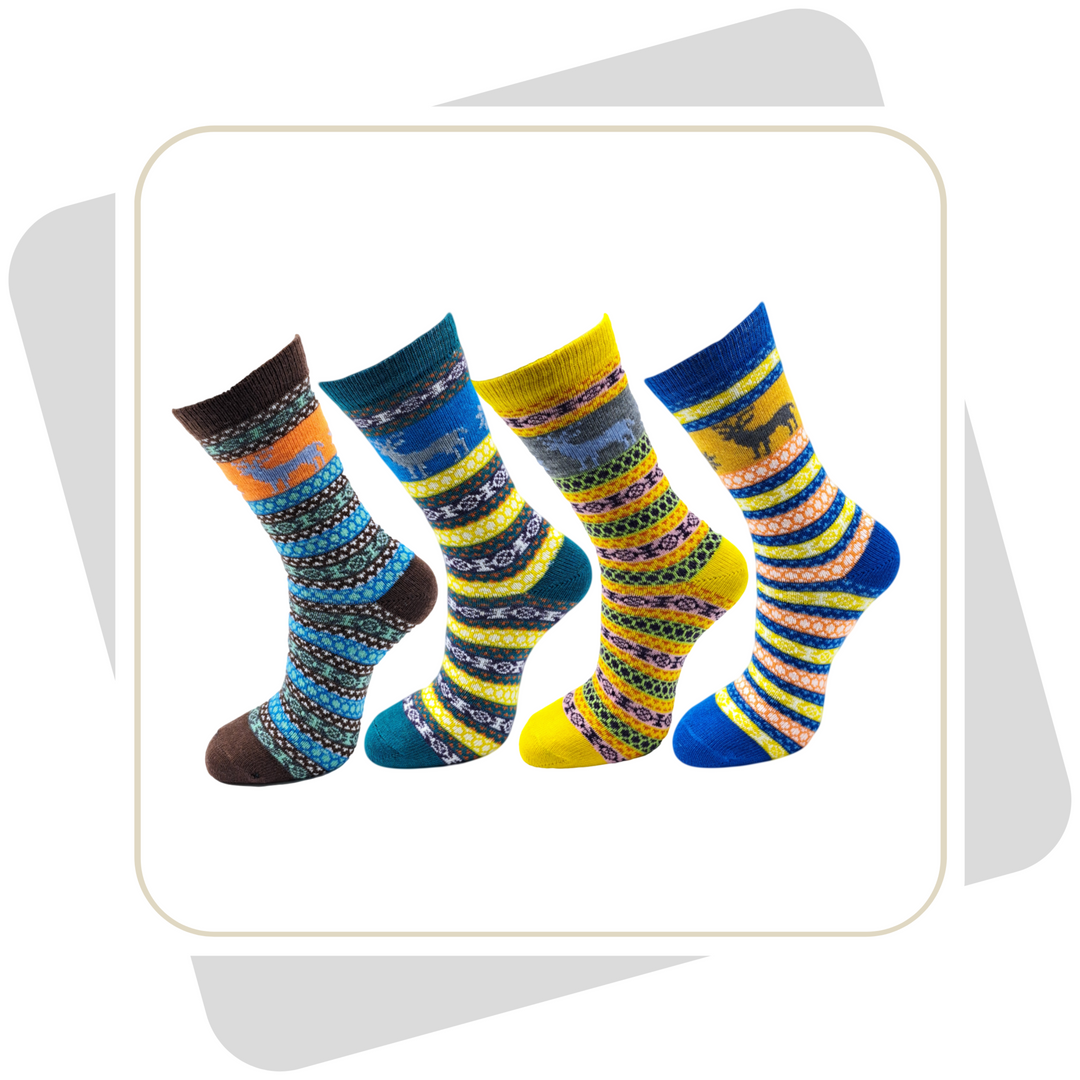 Herren Wollsocken, bunt \ 2 Paar