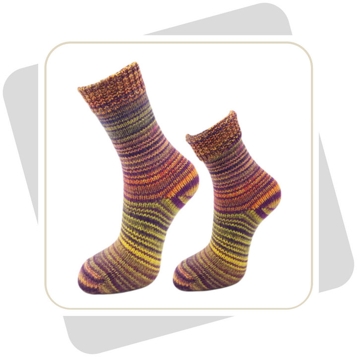 Herren Wollsocken, bunt (wie selbstgestrickt) \ 2 Paar