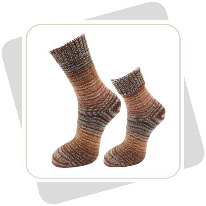 Herren Wollsocken, bunt (wie selbstgestrickt) \ 2 Paar