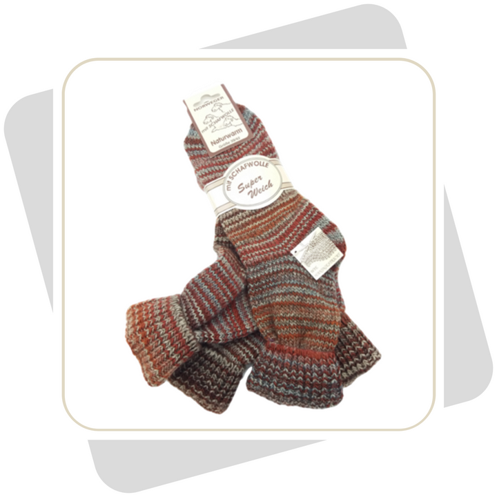 Herren Wollsocken, bunt (wie selbstgestrickt) \ 2 Paar