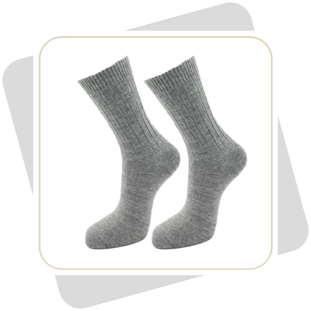 Herrensocken 100% Alpakawolle mit Schafwolle (extra dünn ) / 2 Paar