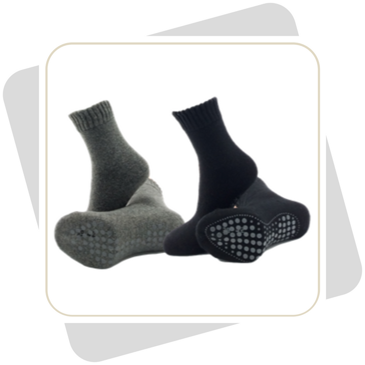 Herren Stoppersocken (ABS) mit Wolle / 2 Paar