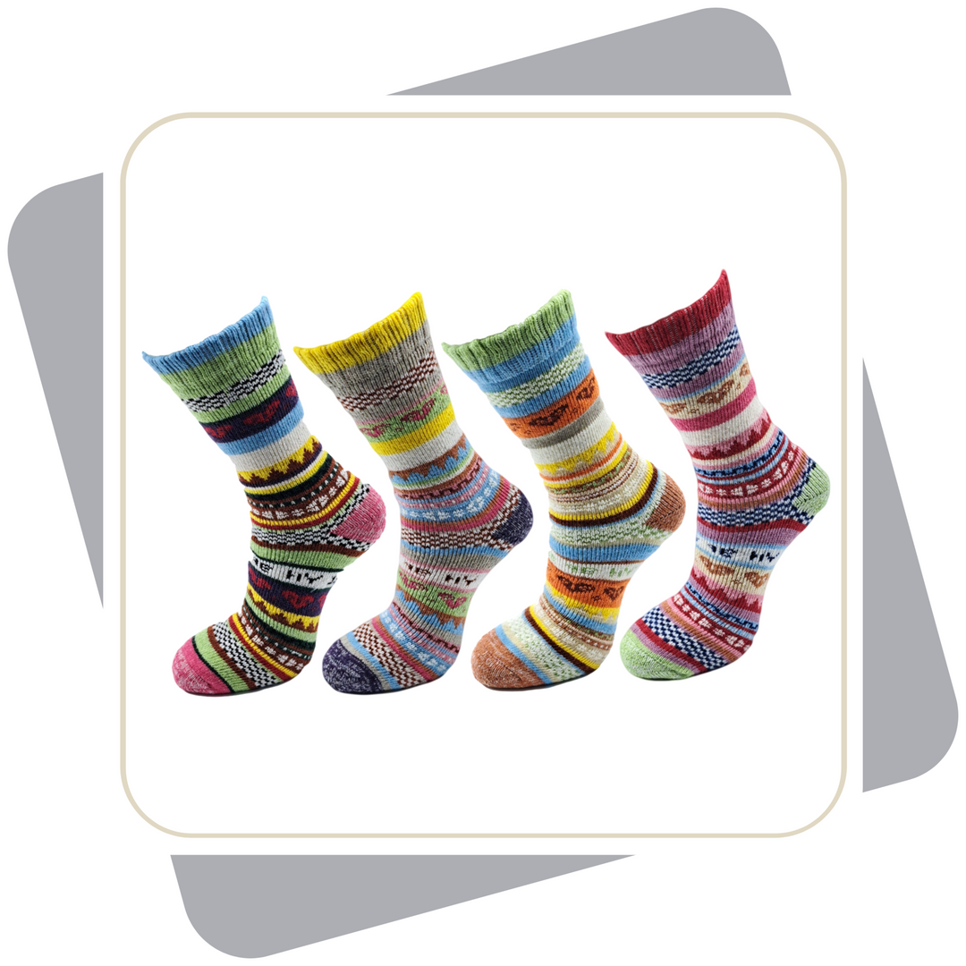 Herren Wollsocken /bunt, schwere Qualität / 2 Paar