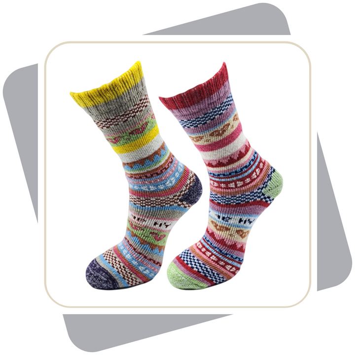 Herren Wollsocken /bunt, schwere Qualität / 2 Paar