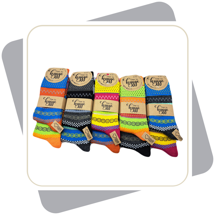 Herren Wollsocken, bunt \ 2 Paar