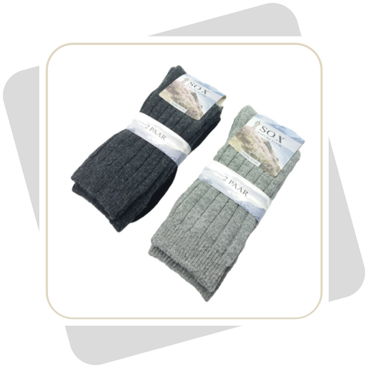 Herren Wintersocken mit Wolle \ 2 Paar