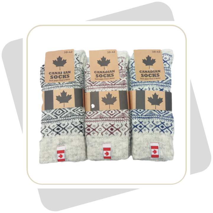 Herren Thermo-Wollsocken ,,CANADIAN SOCKS“ / 1 Paar