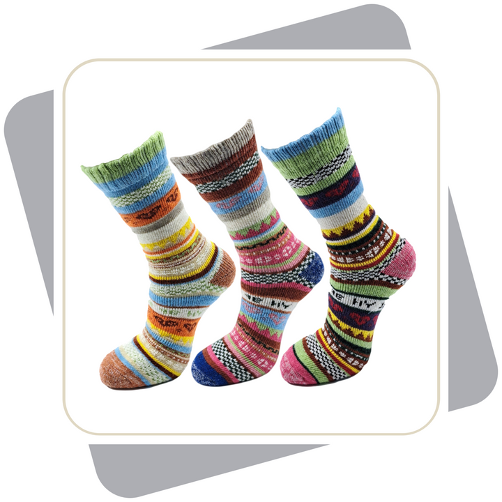 Herren Wollsocken /bunt, schwere Qualität / 2 Paar