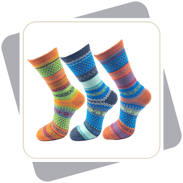 Herren Wollsocken, bunt \ 2 Paar