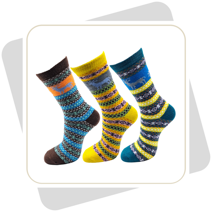 Herren Wollsocken, bunt \ 2 Paar