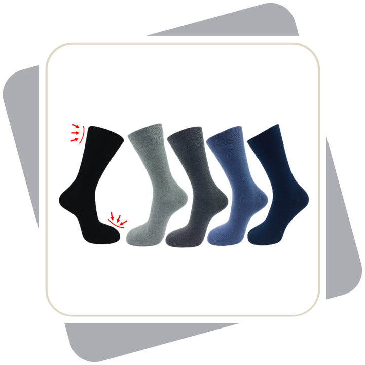 Herren Baumwollsocken ohne Gummi / 3 Paar