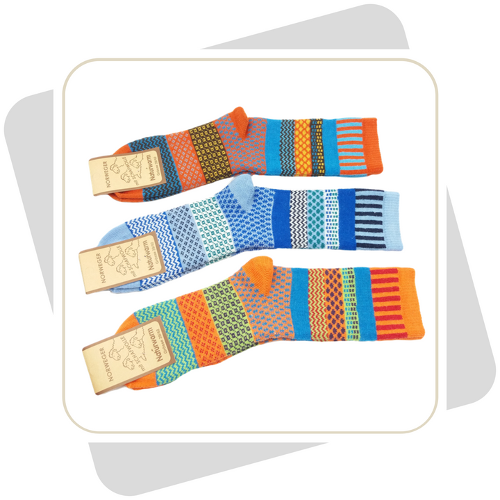 Damen Wollsocken, bunt \ 2 Paar