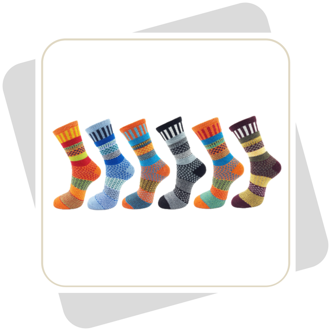 Damen Wollsocken, bunt \ 2 Paar