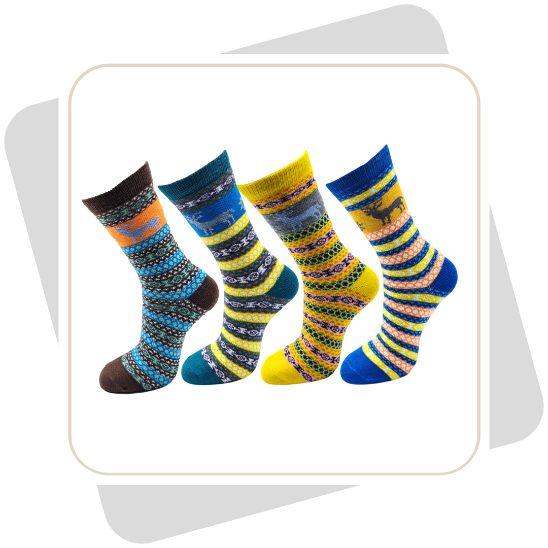 Damen Wollsocken, bunt \ 2 Paar