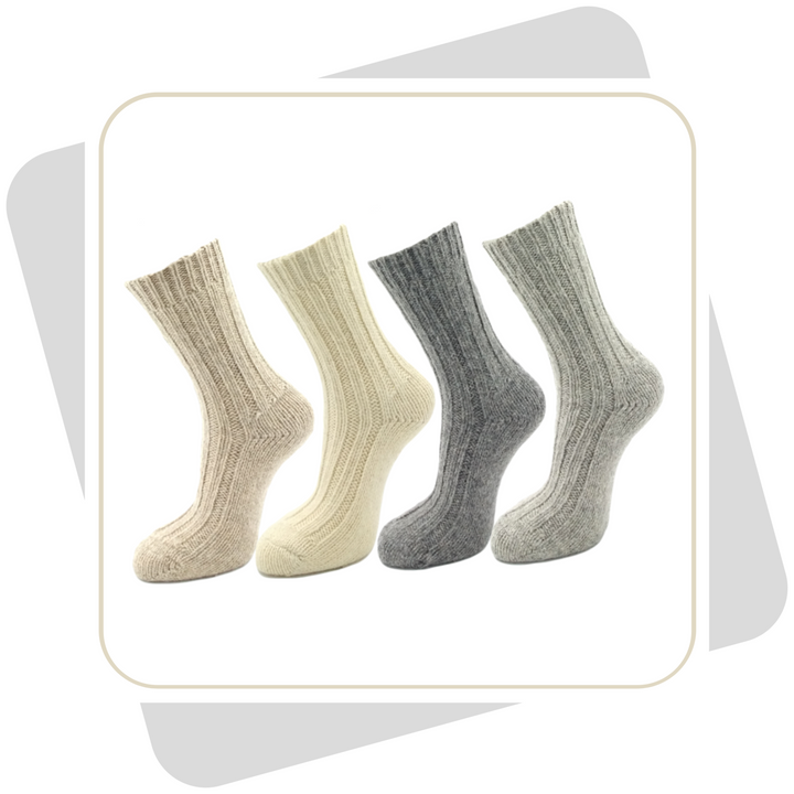 Damen Wollsocken mit Alpaka, schwere Qualität /2 Paar