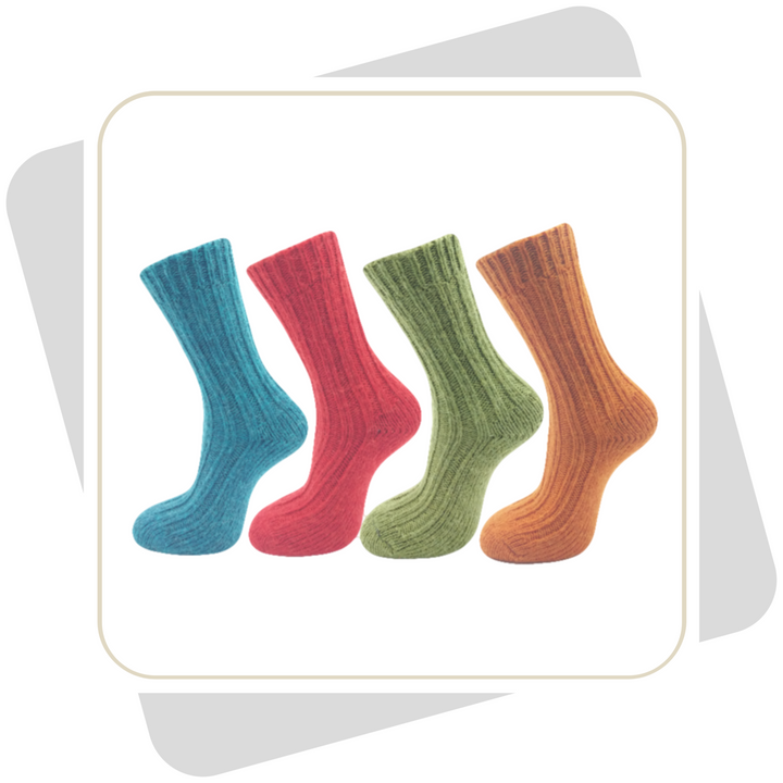 Damen Wollsocken mit Alpakawolle \ 2 Paar