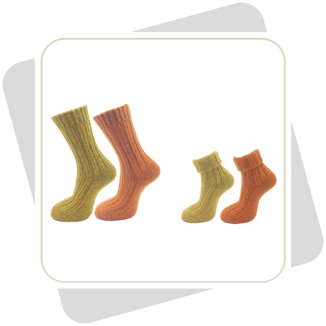 Damen Wollsocken mit Alpakawolle \ 2 Paar