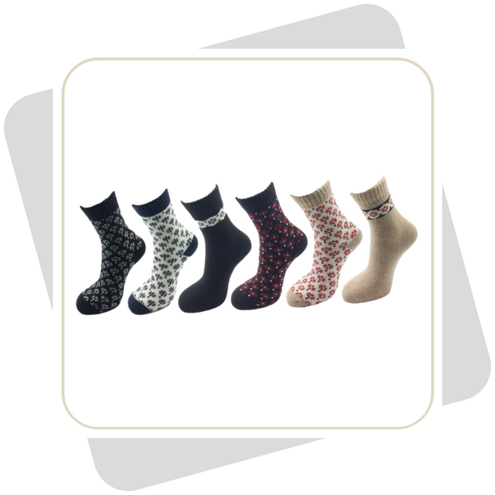 Damen Wintersocken mit Wolle  / 2 Paar