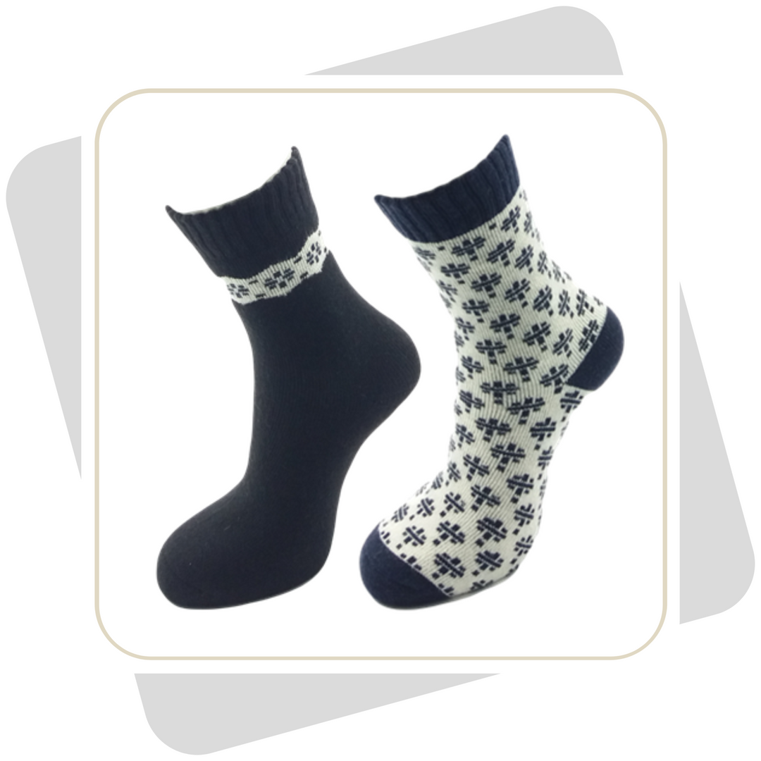 Damen Wintersocken mit Wolle  / 2 Paar