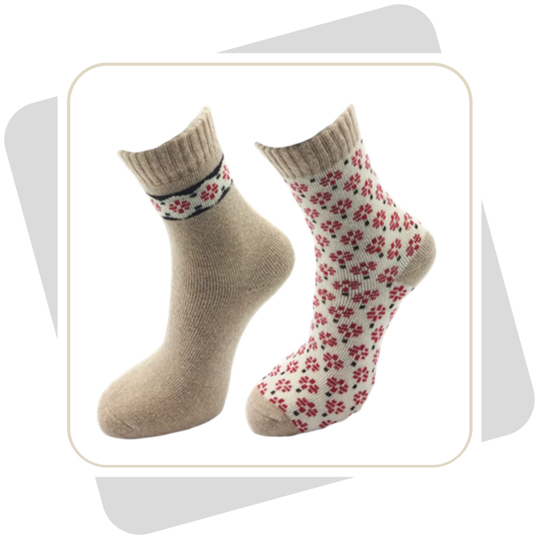 Damen Wintersocken mit Wolle  / 2 Paar