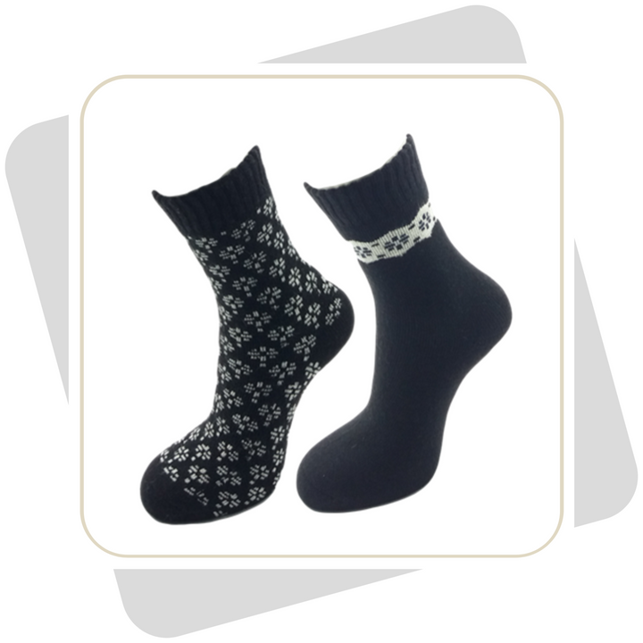 Damen Wintersocken mit Wolle  / 2 Paar